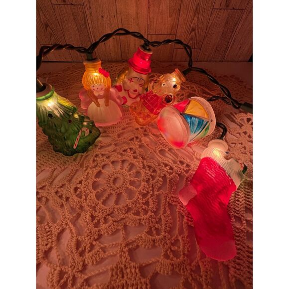 NIB Vintage Old World GLASS Christmas Light Covers Set of Six - Picture 2 of 9